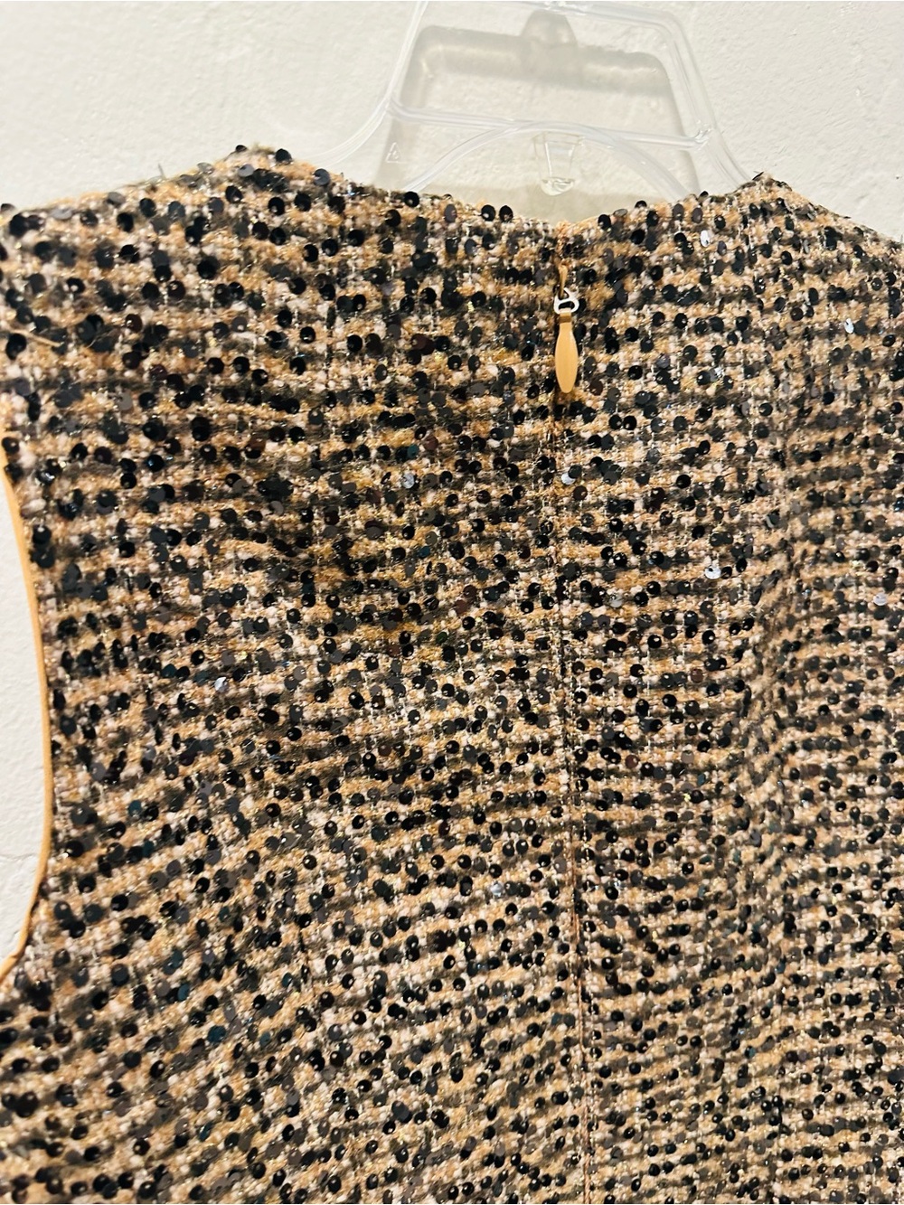 NWT Gianni Bini Emma Sequin Tweed Structured Mini Dress Size 12 - Picture 12 of 12